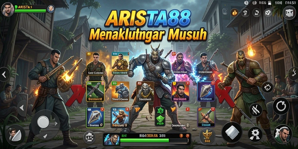 Gameplay ARISTA88 menunjukkan taktik mendalam dan pertempuran yang seru.