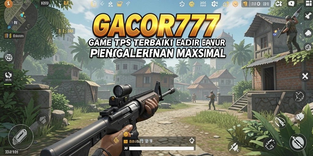 Screenshot GACOR777 menampilkan pertempuran intens dalam mode TPS.