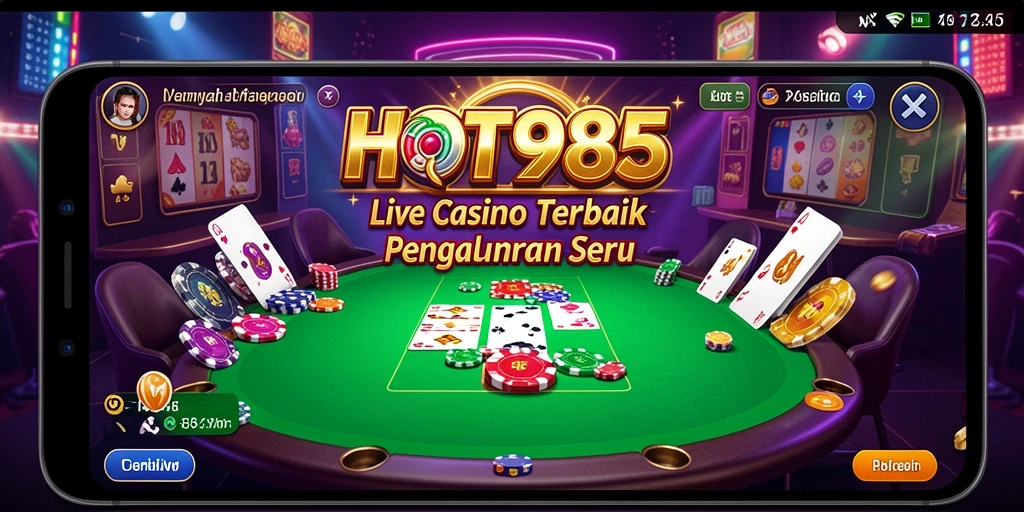 Tampilan gameplay Live Casino HOT985 yang mendebarkan dan menarik.