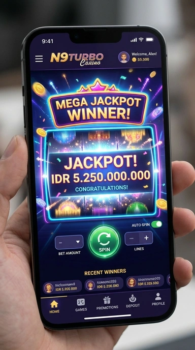 Tampilan antarmuka n9turbo yang ramah pengguna.
